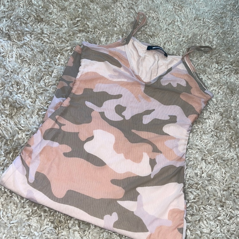 Camo midi dress
